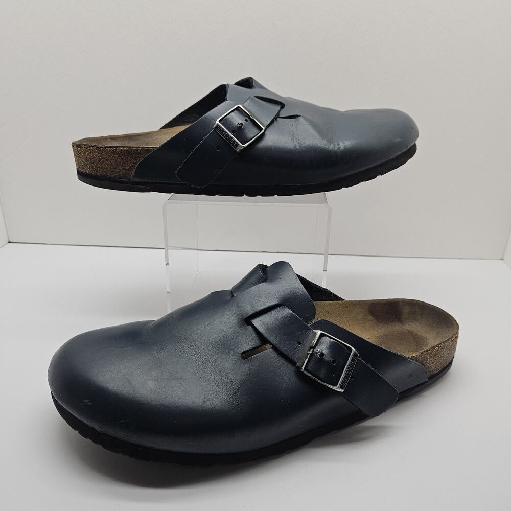 Birkenstock Boston Oiled Clog Mens Sz 44 (11) Blue Slip On Sandals